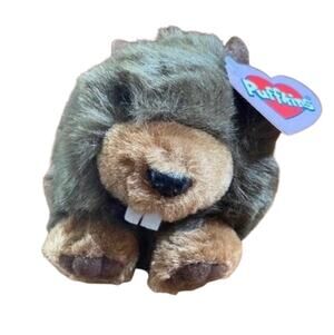 SWIBCO Puffkins Chomper The Beaver Vintage Plush Stuffed Animal 1997